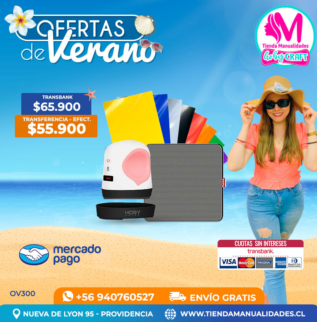 OV300 Mini Estampadora Hobypress – Envío gratis