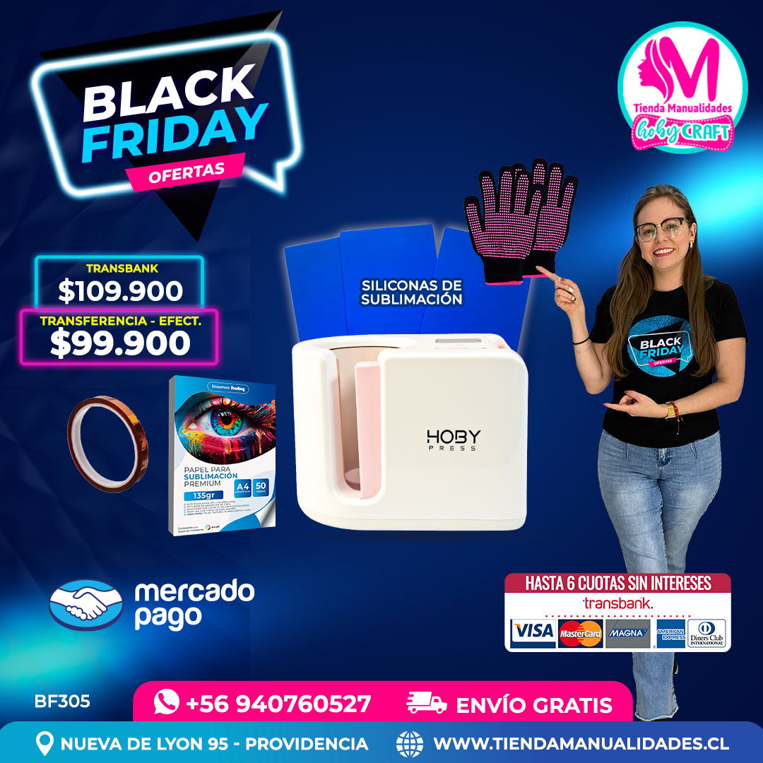 BF305 Kit Estampadora de tazas Mugpress – Envío gratis