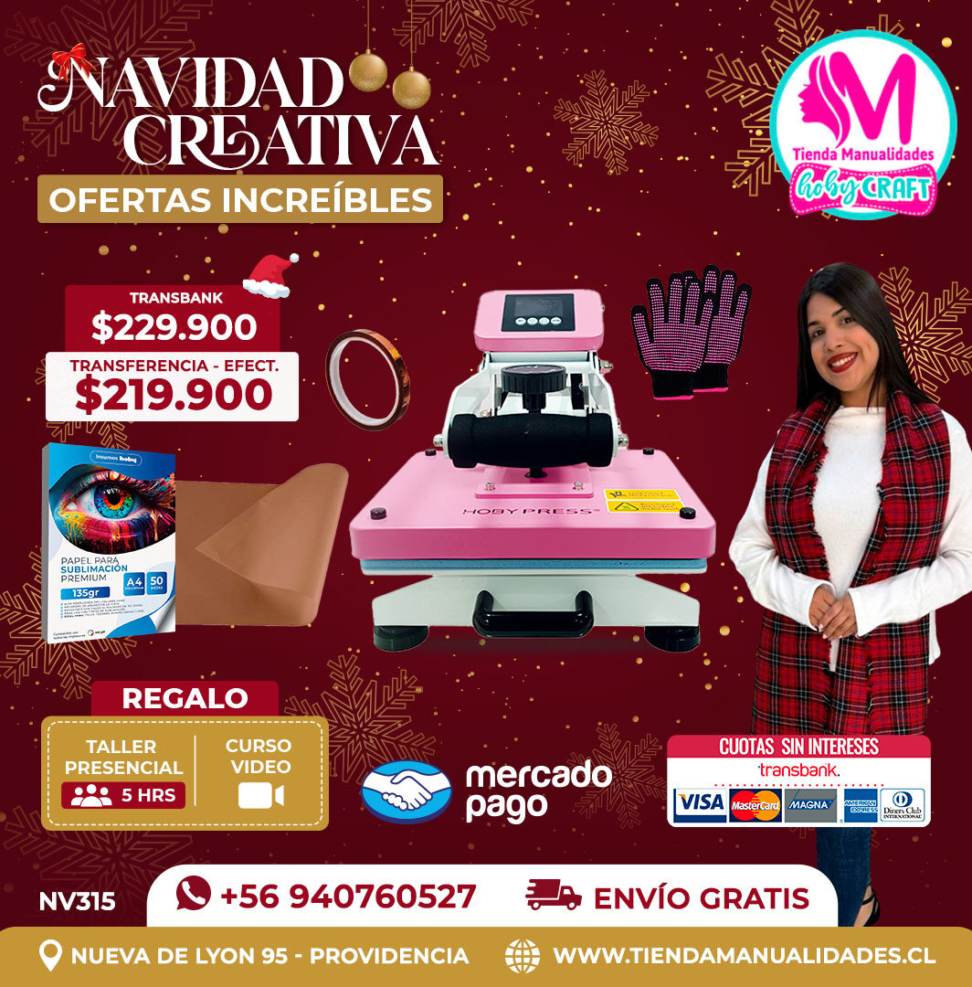 NV315 Kit Estampadora 23x30cm Hobypress – Envío gratis