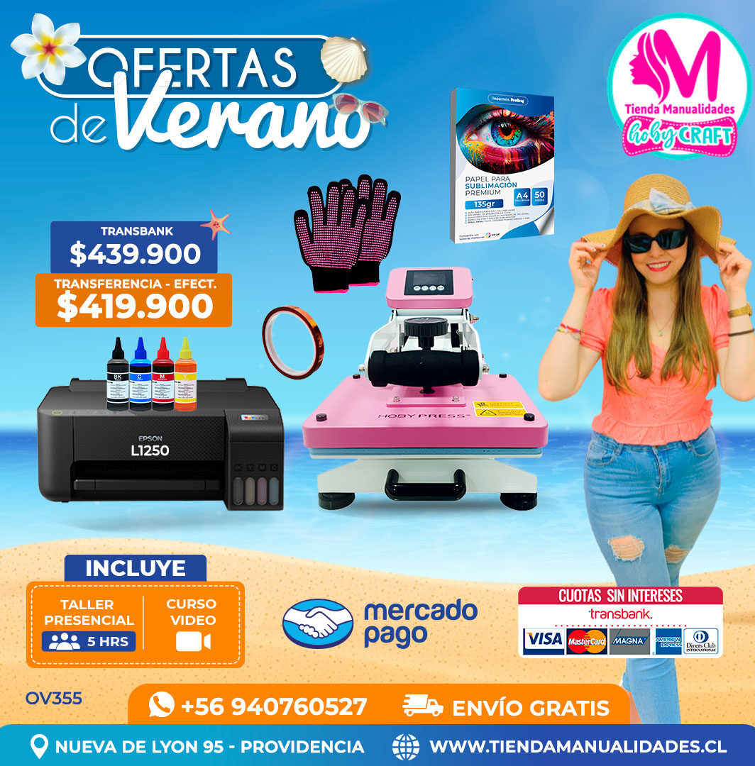 OV355 Kit Estampadora 23x30cm Hobypress – Envío gratis