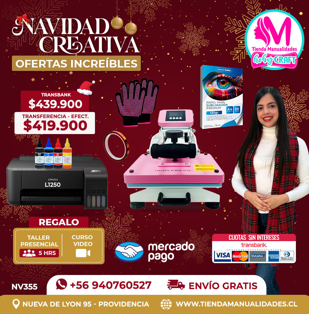 NV355 Kit Estampadora 23x30cm Hobypress – Envío gratis