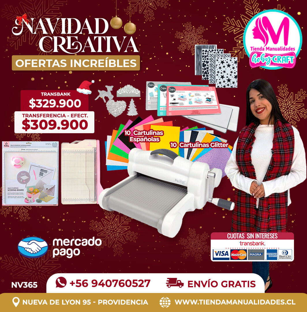 NV365 Kit Troqueladora Big Shot Plus A4 – Envío gratis