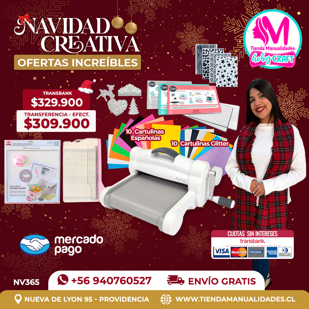 NV365 Kit Troqueladora Big Shot Plus A4 – Envío gratis