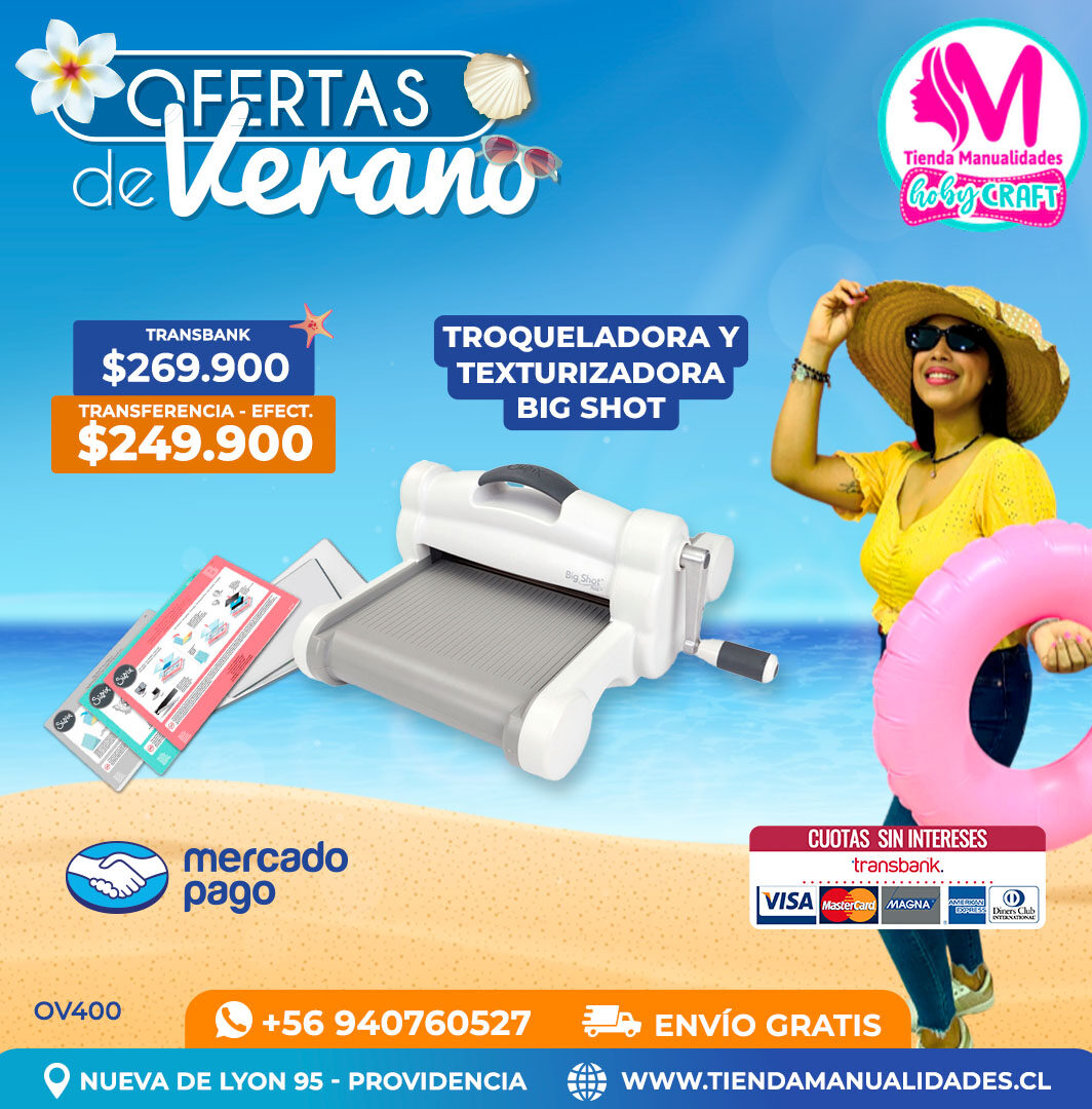 OV400 Máquina Sizzix Big Shot Plus – Envío gratis