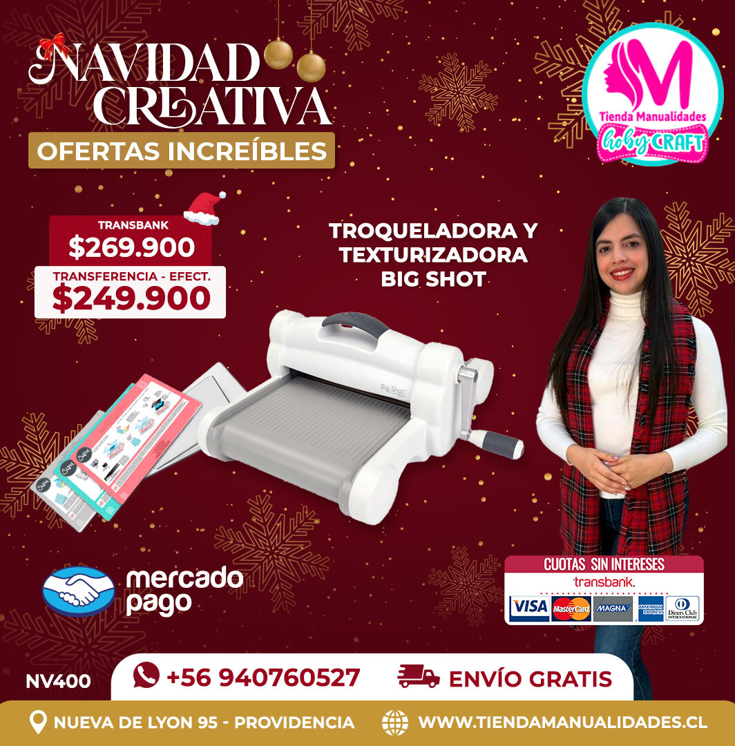 NV400 Máquina Sizzix Big Shot Plus – Envío gratis