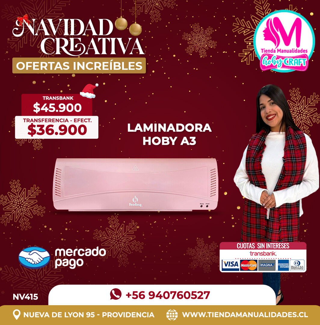NV415 Laminadora Térmica A3 Hoby Rosada