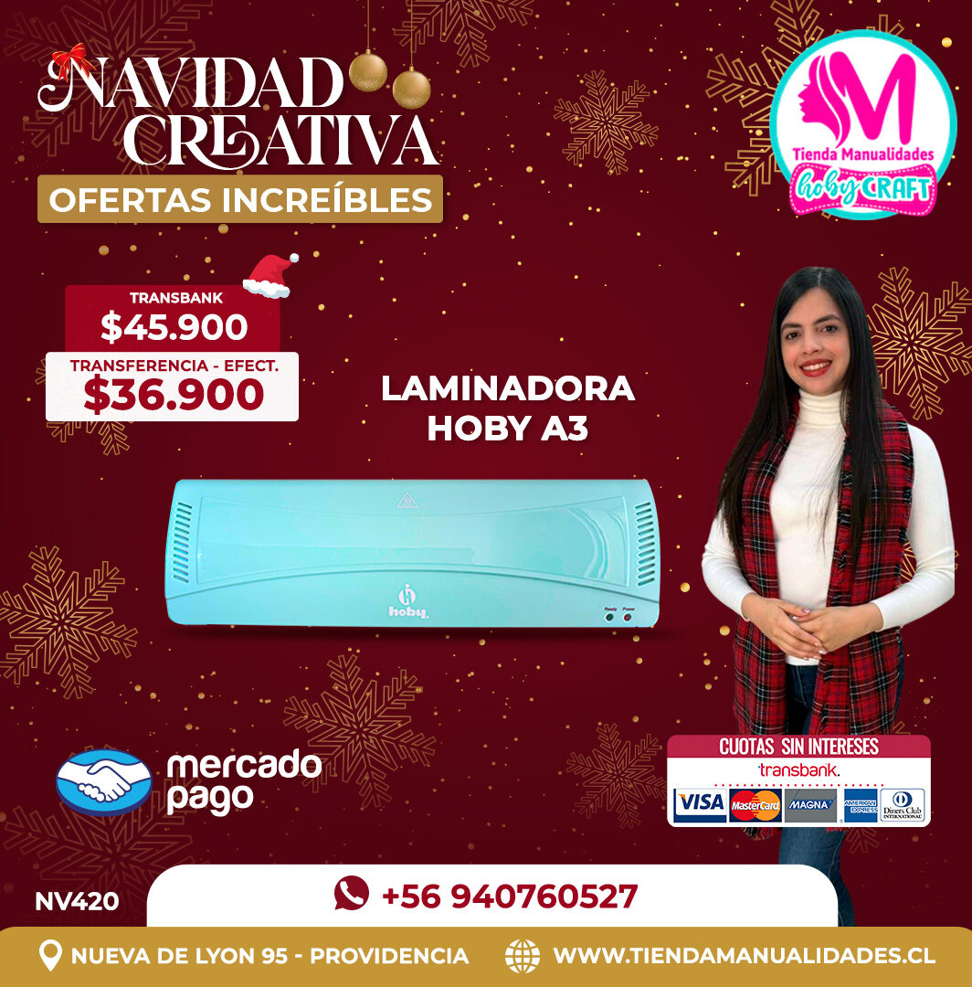 NV420 Laminadora Térmica A3 Hoby Turquesa