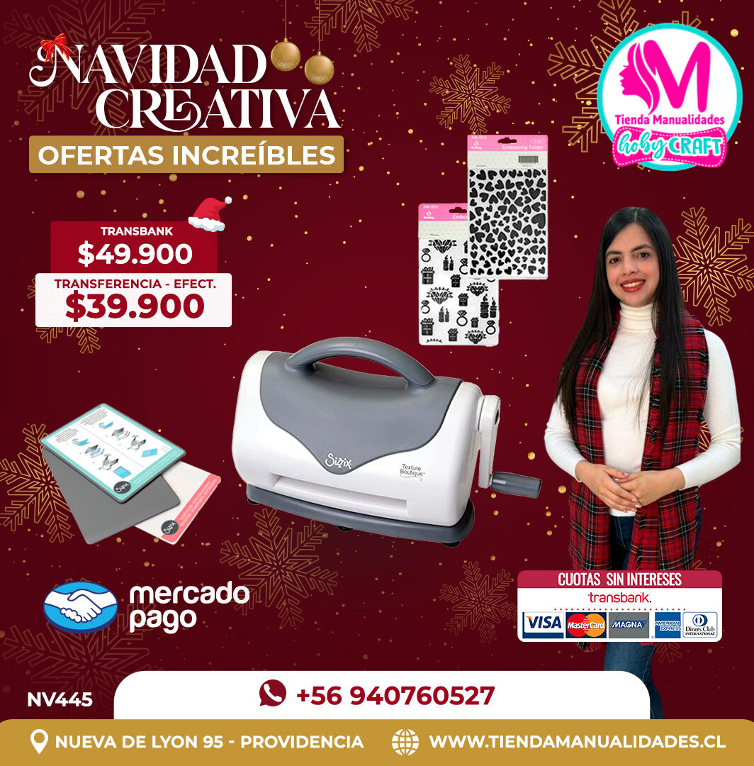 NV445 Kit Texturizadora Sizzix Boutique