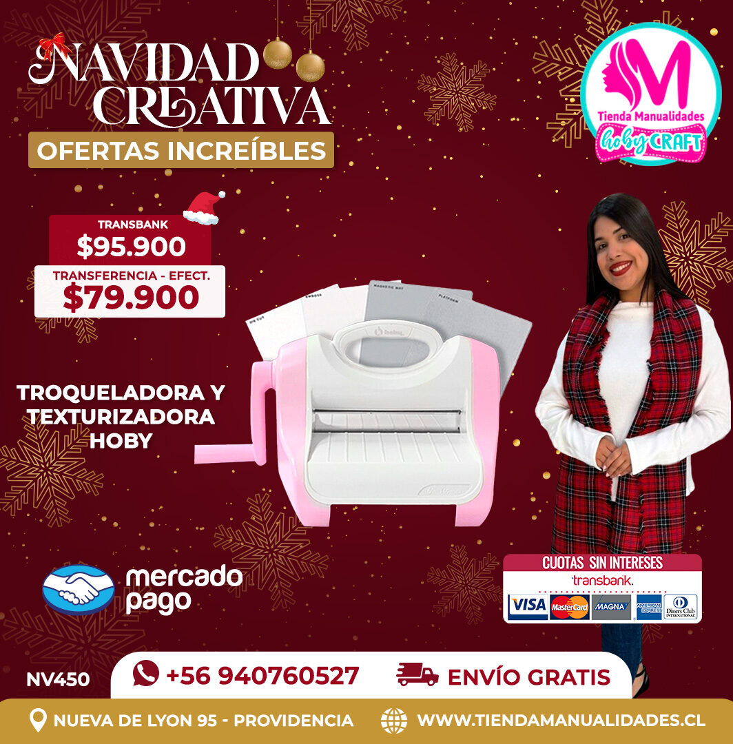 NV450 Troqueladora y Texturizadora Hoby – Envío gratis