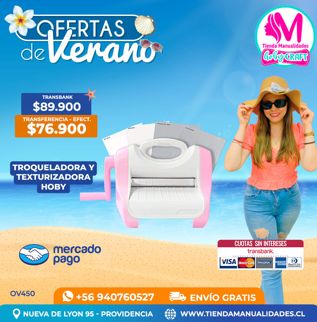 OV450 Troqueladora y Texturizadora Hoby – Envío gratis
