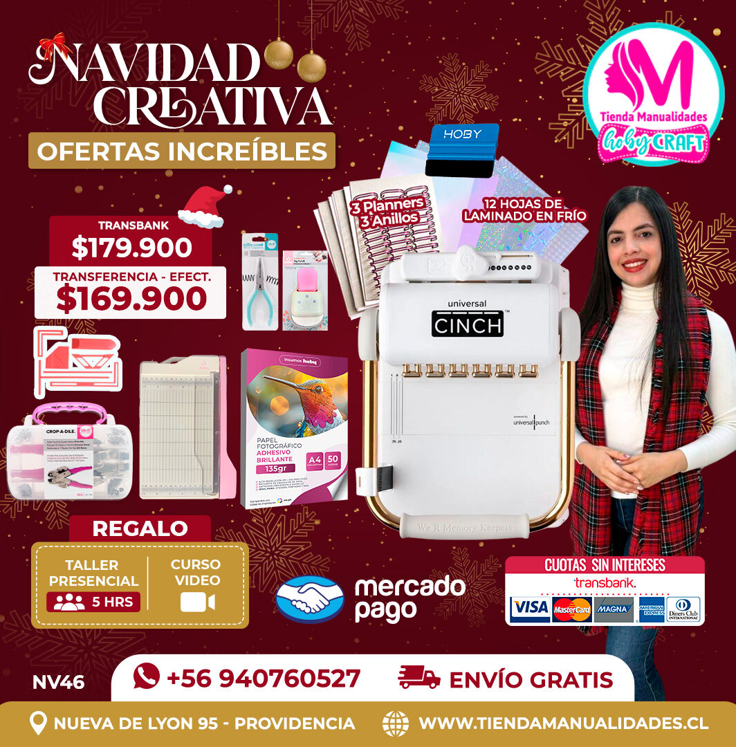 NV46 Kit encuadernadora Universal Cinch – Envío gratis