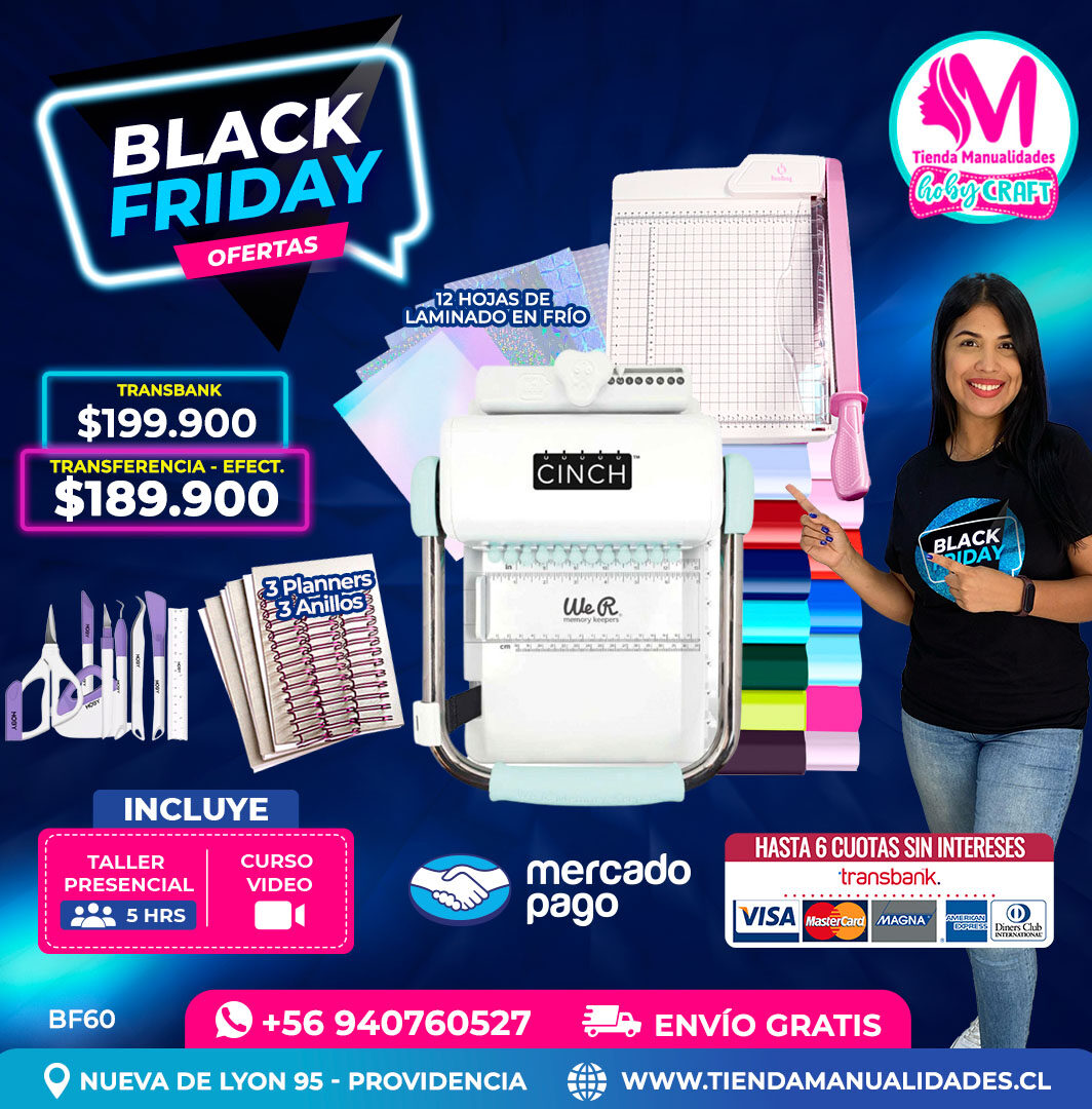 BF60 Kit encuadernadora Cinch verde – Envío gratis