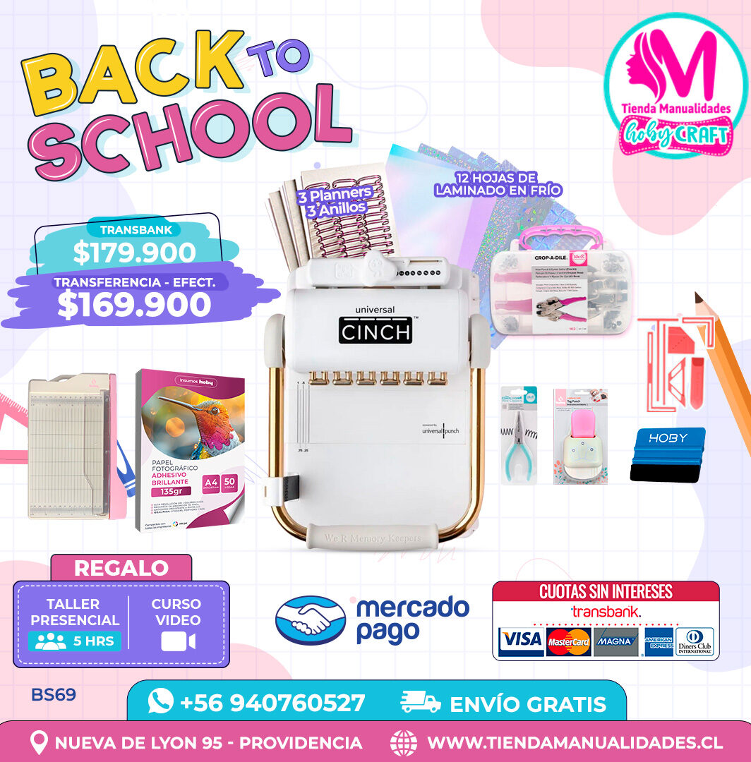 BS69 Kit encuadernadora Universal Cinch – Envío gratis