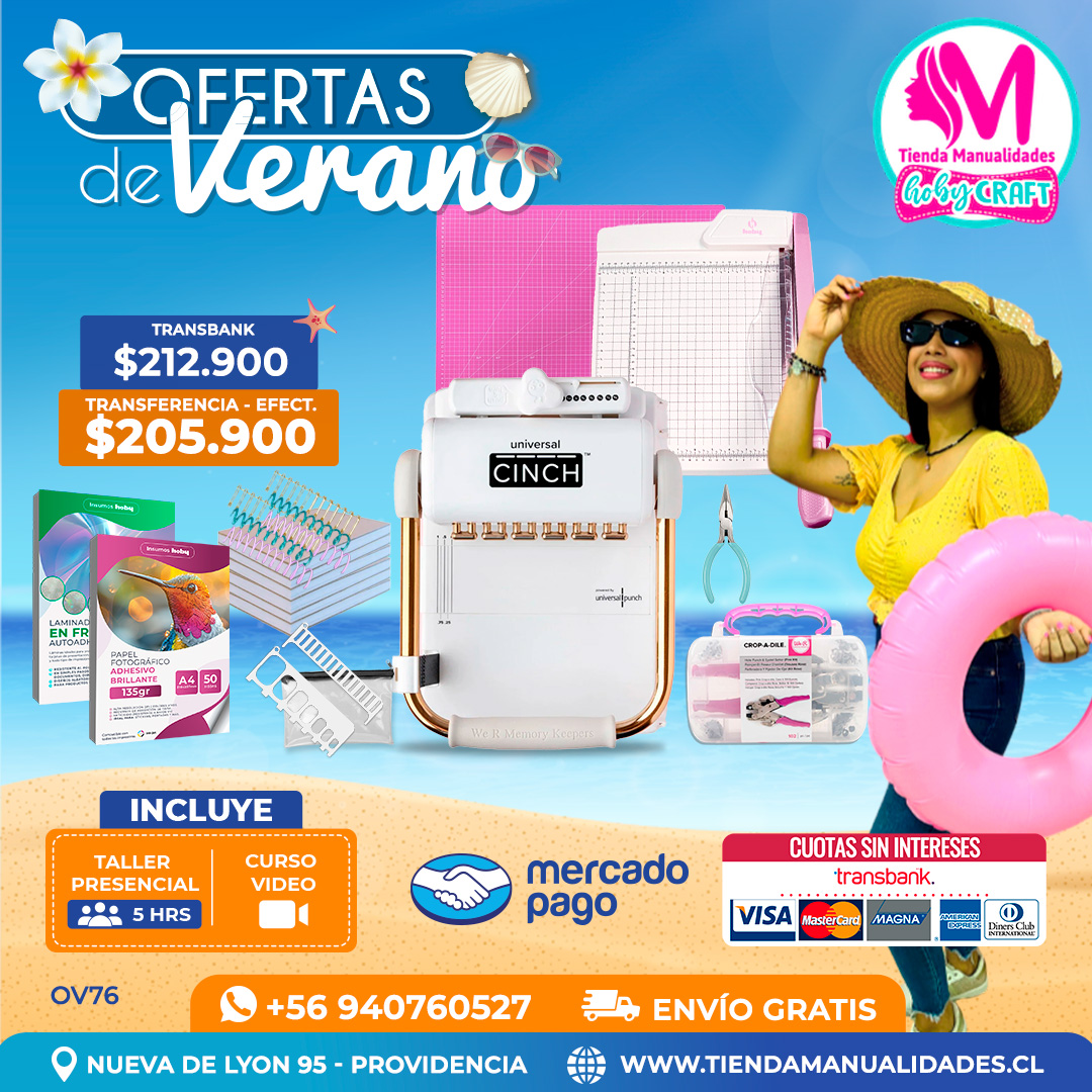 OV76 Kit encuadernadora Universal Cinch – Envío gratis