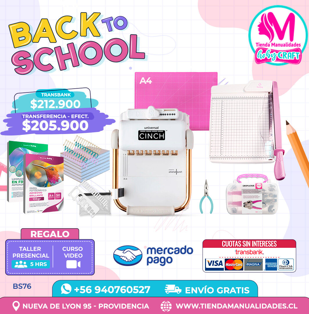 BS76 Kit encuadernadora Universal Cinch – Envío gratis