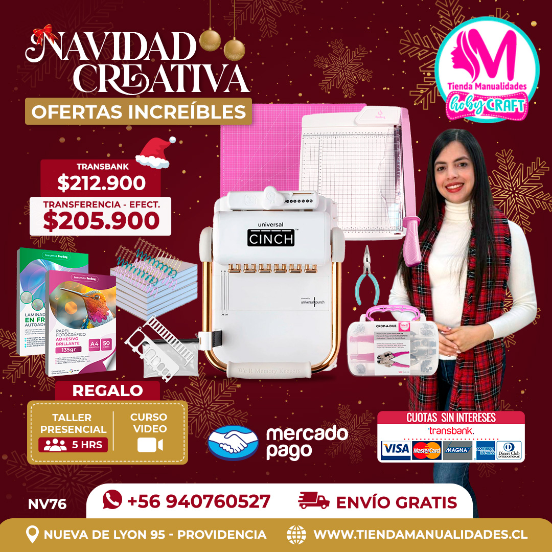 NV76 Kit encuadernadora Universal Cinch – Envío gratis