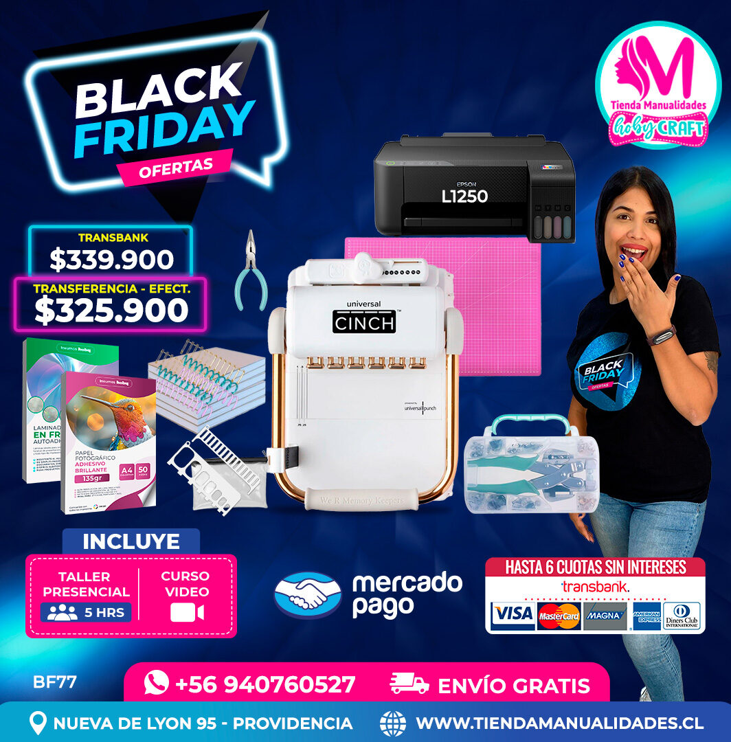 BF77 Kit encuadernadora Universal Cinch – Envío gratis