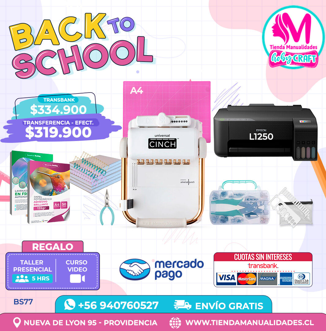 BS77 Kit encuadernadora Universal Cinch – Envío gratis