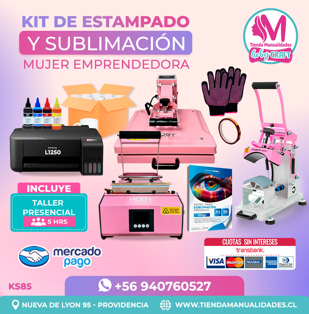 KS85 Kit Sublimación y Estampado - Entrega Inmediata
