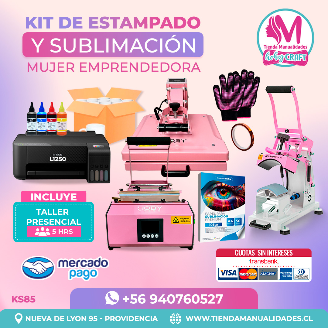 KS85 Kit Sublimación y Estampado - Entrega Inmediata