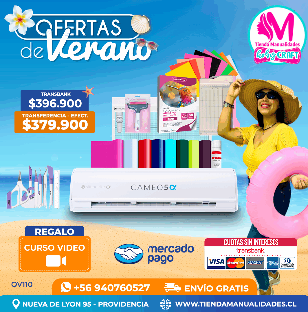 OV110 Kit Silhouette Cameo 5 Alfa blanca - Entrega inmediata