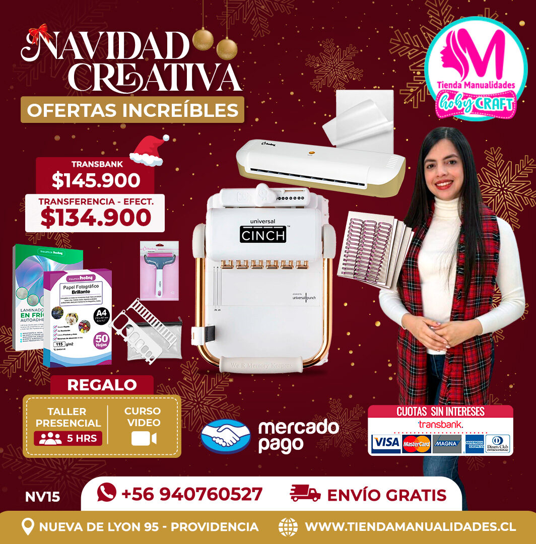 NV15 Kit encuadernadora Universal Cinch – Envío gratis