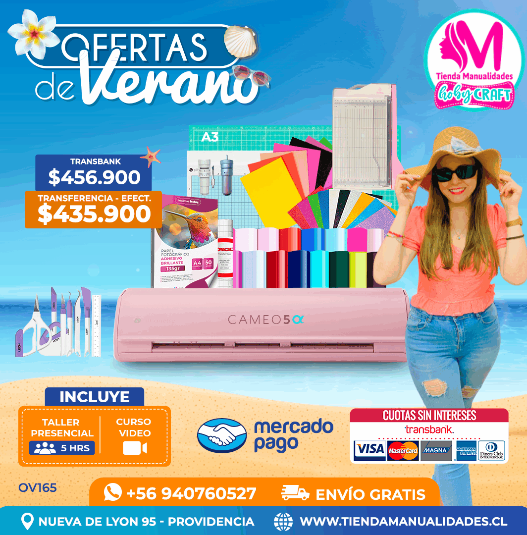OV165 Kit Silhouette Cameo 5 Alfa blanca - Entrega inmediata
