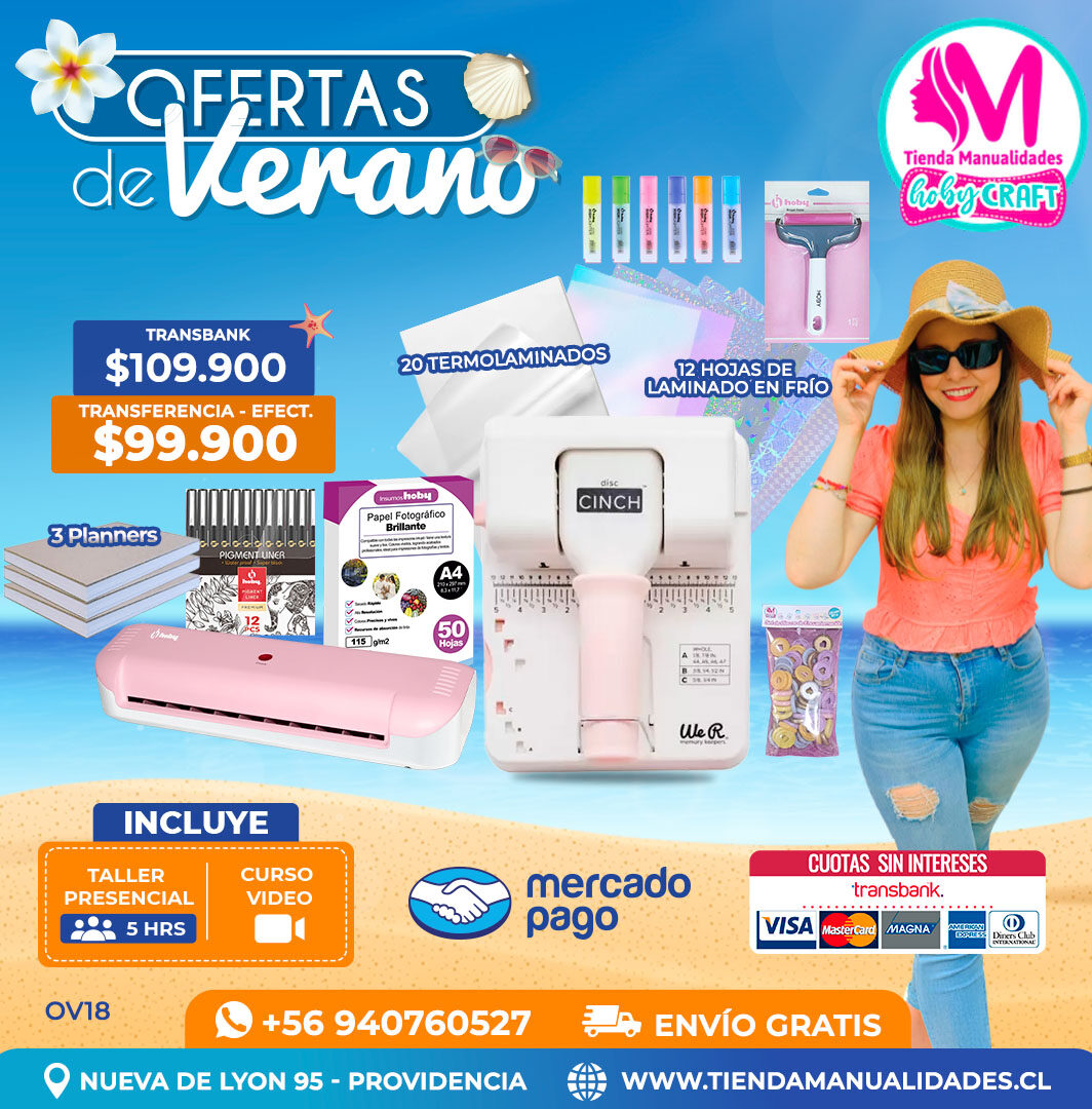 OV18 Kit encuadernadora Disc Cinch– Envío gratis