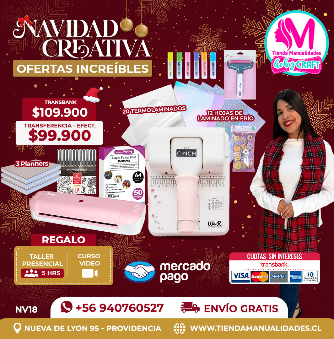 NV18 Kit encuadernadora Disc Cinch– Envío gratis