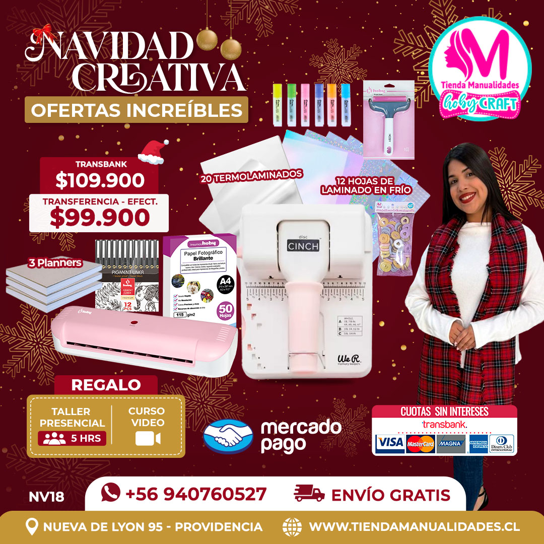 NV18 Kit encuadernadora Disc Cinch– Envío gratis