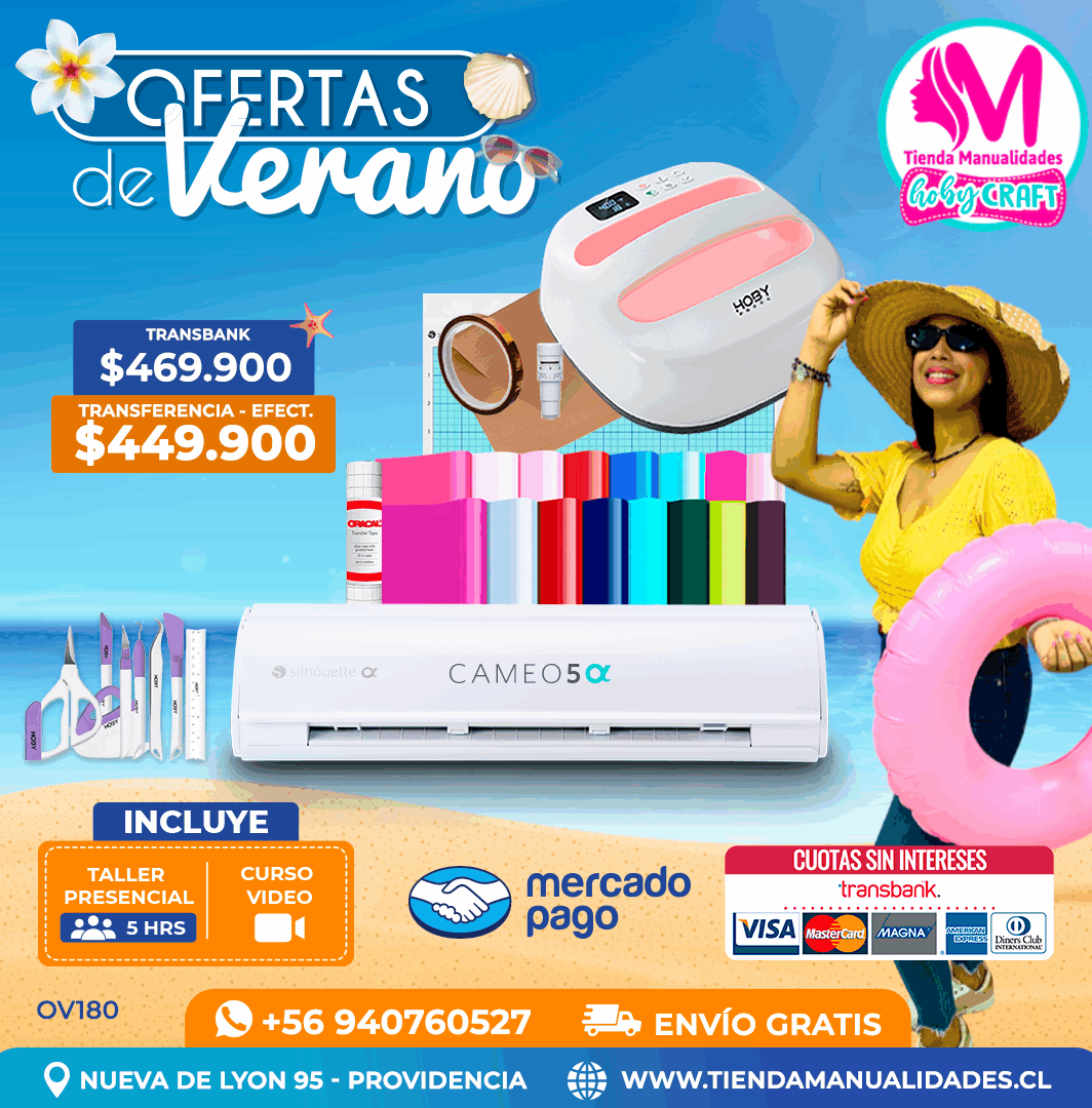 OV180 Kit Silhouette Cameo 5 Alfa blanca - Entrega inmediata