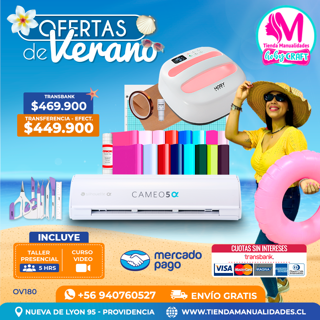 OV180 Kit Silhouette Cameo 5 Alfa blanca - Entrega inmediata