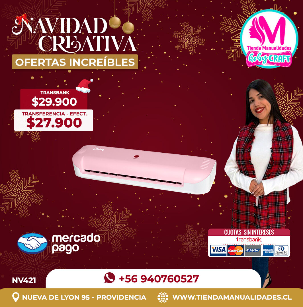 NV421 Laminadora Térmica A4 Hoby Rosa