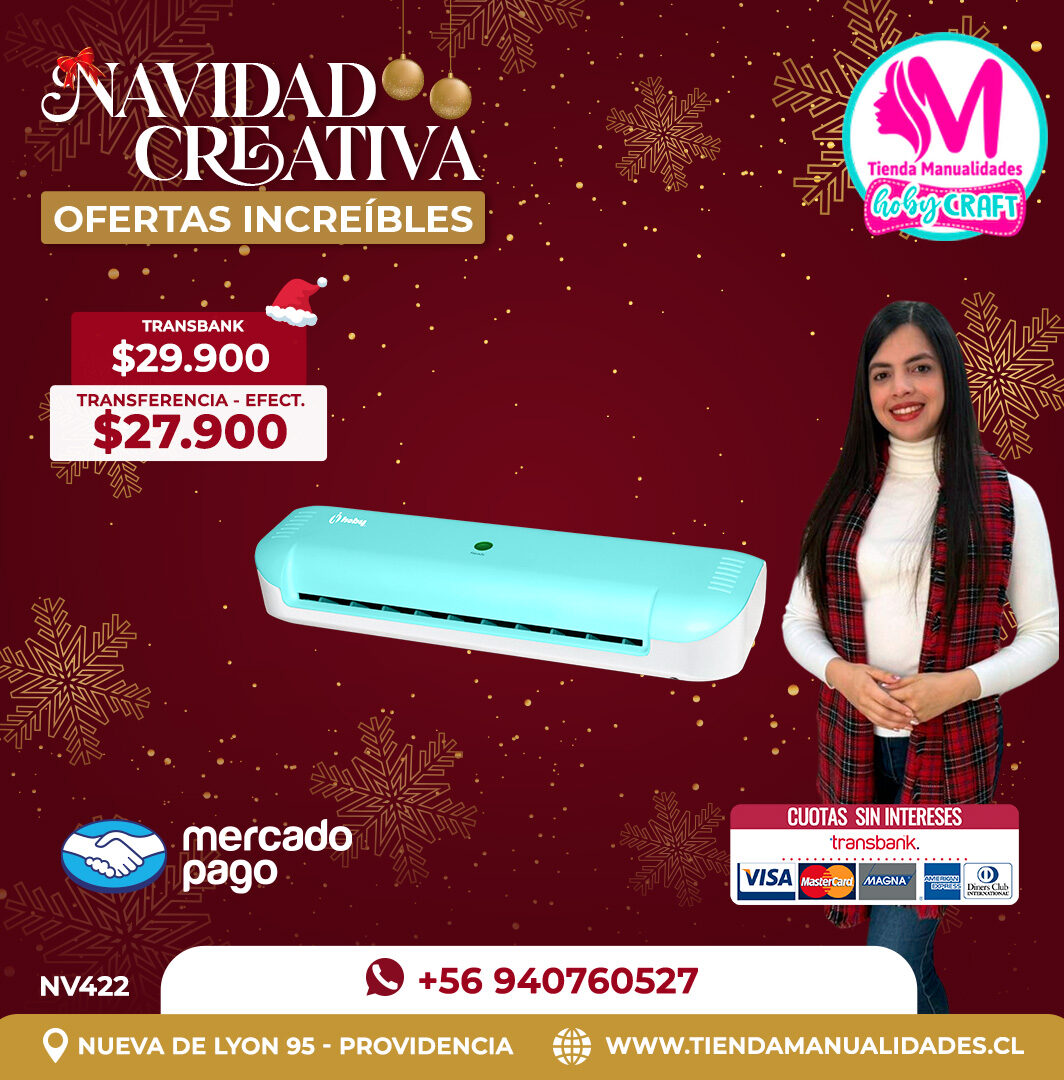 NV422 Laminadora Térmica A4 Hoby Turquesa