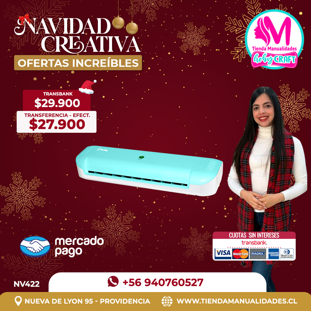 NV422 Laminadora Térmica A4 Hoby Turquesa