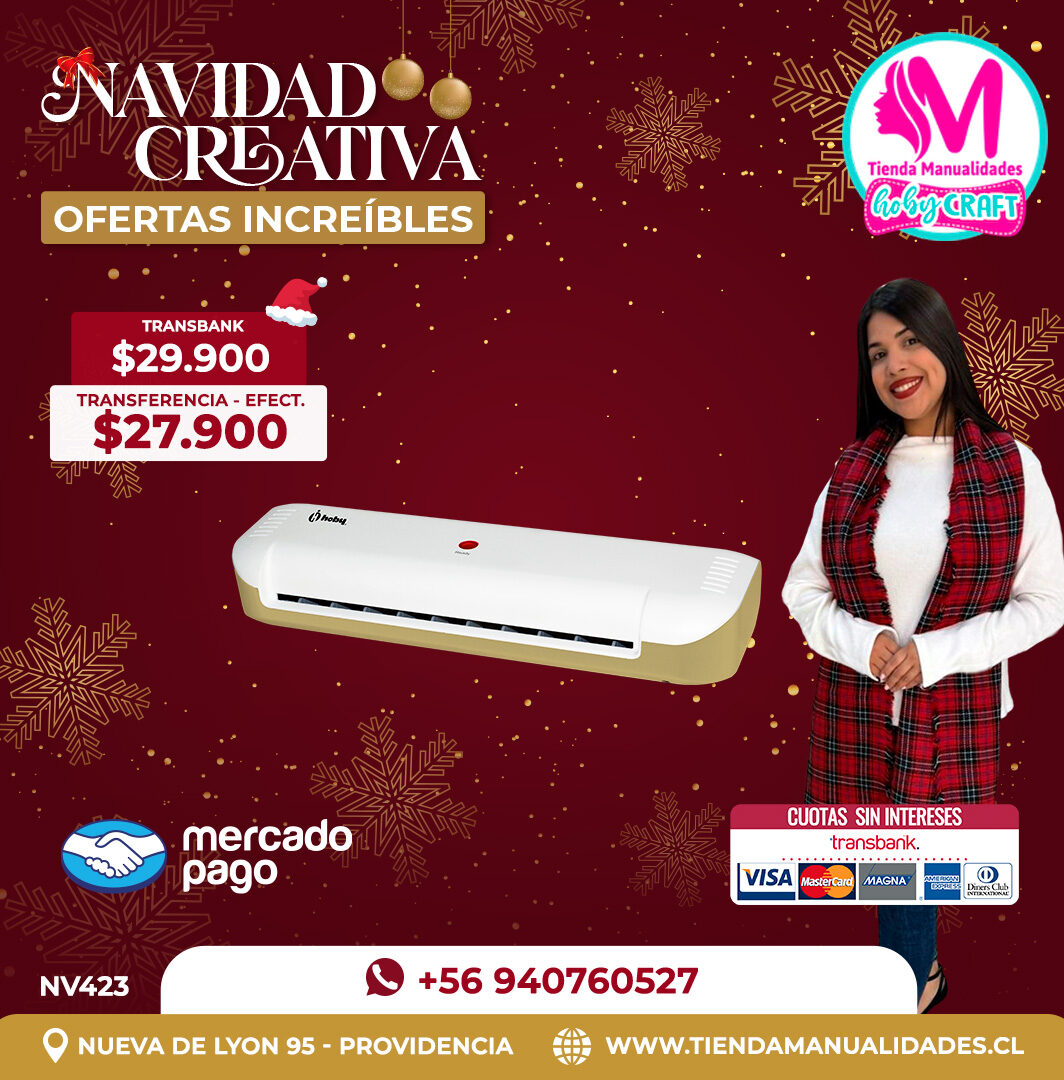 NV423 Laminadora Térmica A4 Hoby Dorada