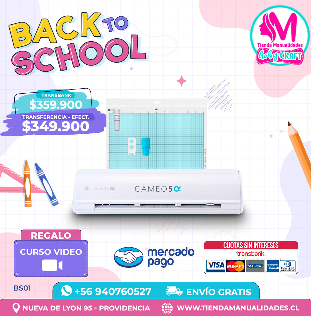 BS01 Kit Silhouette Cameo 5 Alfa blanca - Entrega inmediata