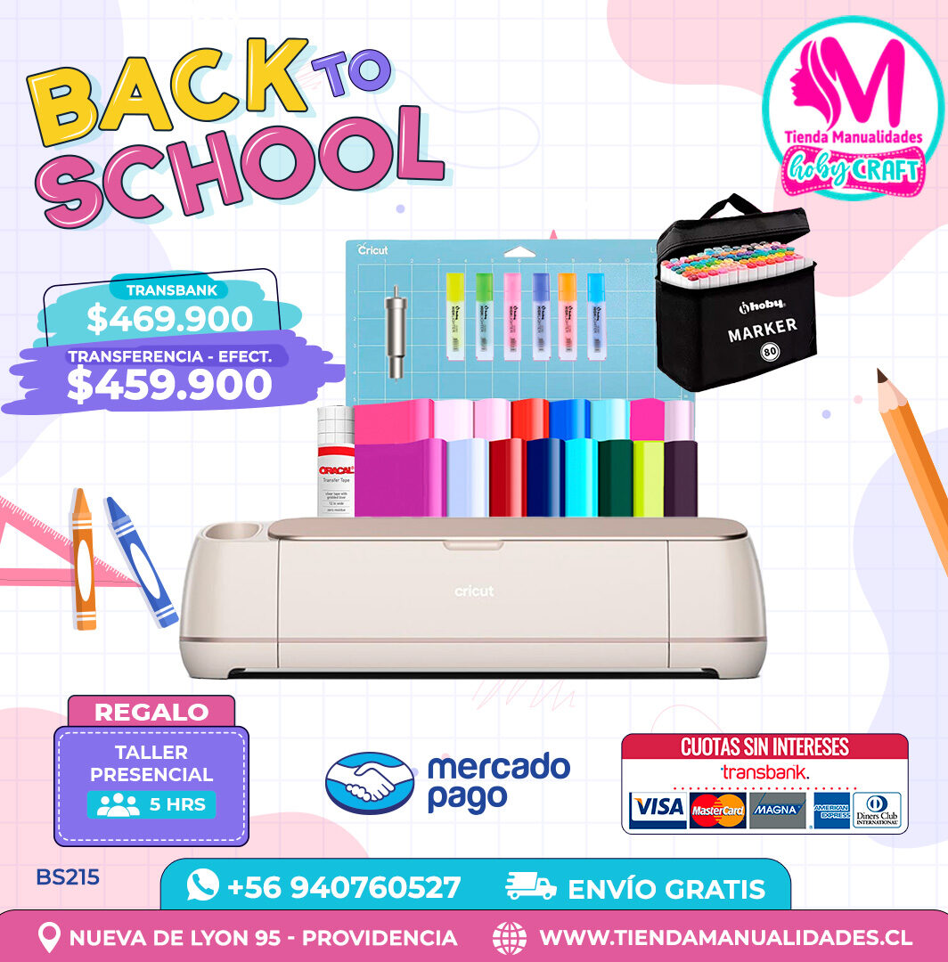 BS215 Kit Cricut Maker 4 – Envío gratis