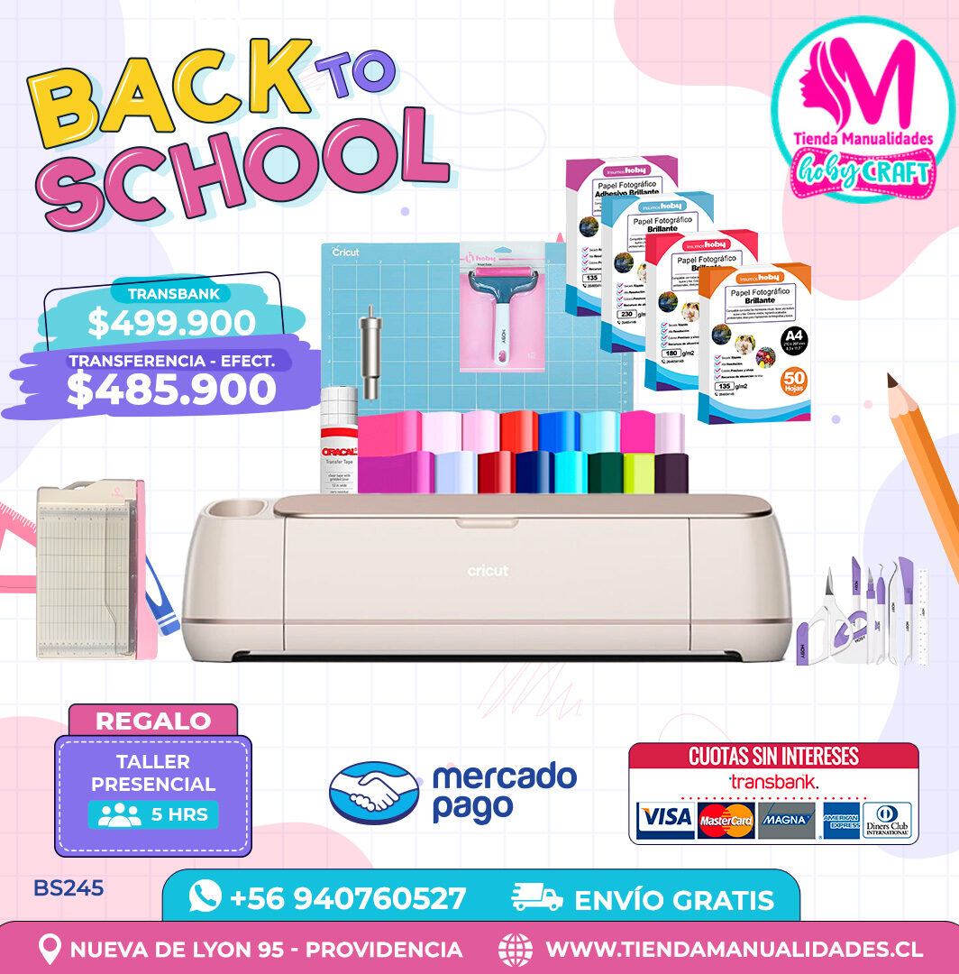 BS245 Kit Cricut Maker 4 – Envío gratis