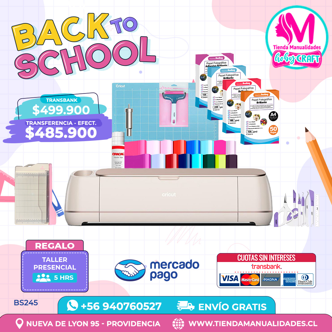 BS245 Kit Cricut Maker 4 – Envío gratis